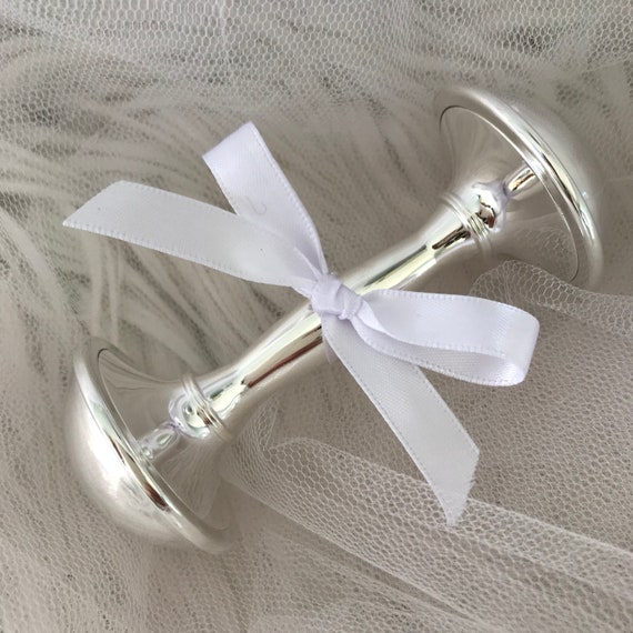 silver plated rattle