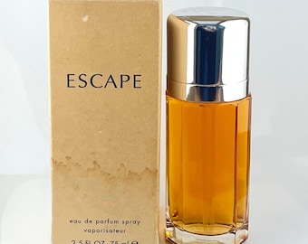 Calvin Klein Escape Vintage Perfume 2.5 oz 75 ml Eau de Parfum Spray