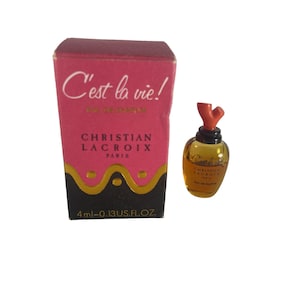Christian Lacroix C&#39;est la Vie! Miniature Perfume Bottle - Vintage Eau de Parfum