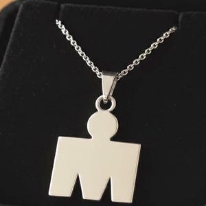 Personalized Sterling Silver Ironman Triathlon Pendant Necklace image 1