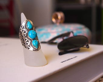 SILVER TURQUOISE RING