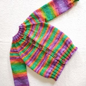 Cardigan size 86 hand knitted