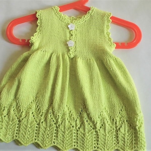 hand knitted summer dress size 62