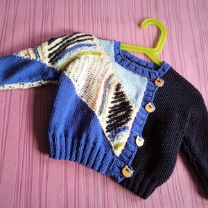 hand knitted baby set ,jacket, beanie size 62/68