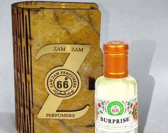 Aceite aromático Surprise Attar / Amaderado y Terroso / Perfume unisex sin alcohol de larga duración (6 ml, 12 ml)