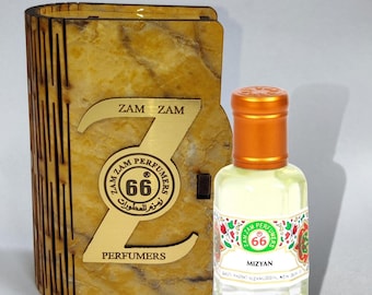 Mizyan Oud Attar / Aceite de perfume de oud árabe puro / Aroma unisex relajante y duradero (6 ml, 12 ml)