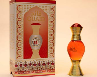 Quaid Attar / Aceite aromático de lujo amaderado marino fresco / Perfume unisex sin alcohol de larga duración (6 ml, 12 ml)