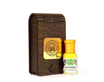 Aceite de perfume White Boss Attar / Especiado y amaderado / Elegante fragancia masculina sin alcohol (6 ml, 12 ml)