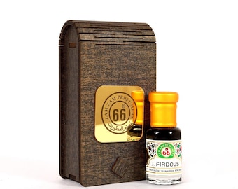 Jannatul Firdous 60 Attar / Aceite de perfume floral amaderado con rosa ámbar / Fragancia unisex de larga duración (6 ml, 12 ml)