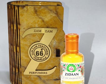 Zidaan Attar / Aceite aromático suave y elegante / Perfume unisex sin alcohol de larga duración (6 ml, 12 ml)