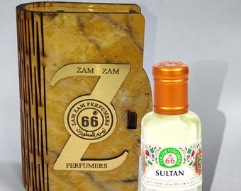 Sultan Attar / Aceite aromático natural, relajante y placentero / Perfume unisex sin alcohol de larga duración (6 ml, 12 ml)