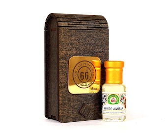 Attar de ámbar blanco / Aceite de perfume floral sin alcohol