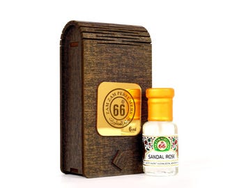 Attar de sándalo y rosa / Aceite perfumado Oudh de rosa y sándalo
