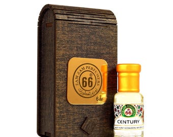 Aceite aromático Century Attar / Aceite aromático clásico para uso diario / Sin alcohol, unisex, de larga duración (6 ml, 12 ml)