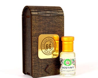 Destiny Attar / Aceite aromático floral de oud natural / Perfume unisex sin alcohol de larga duración (6 ml, 12 ml)