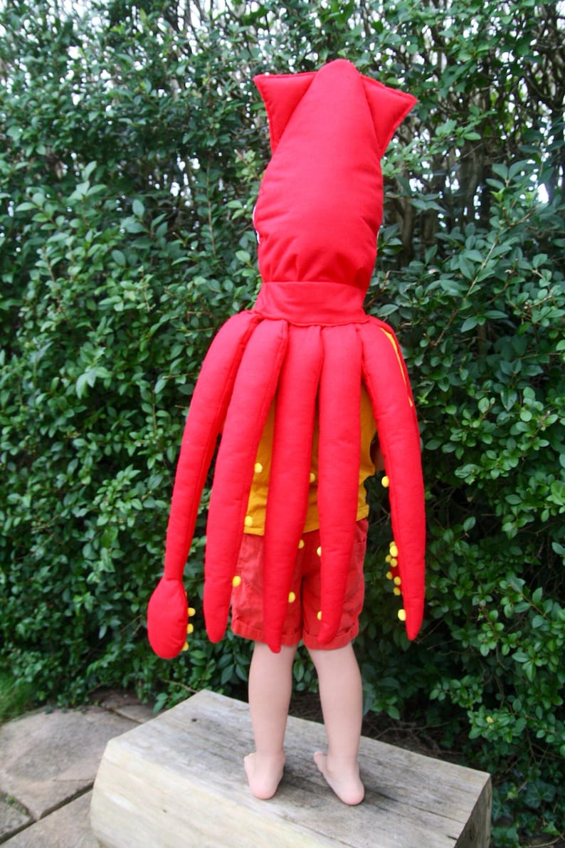 Squid Costume FREE POSTAGE Kids Dress Up Halloween Giant | Etsy