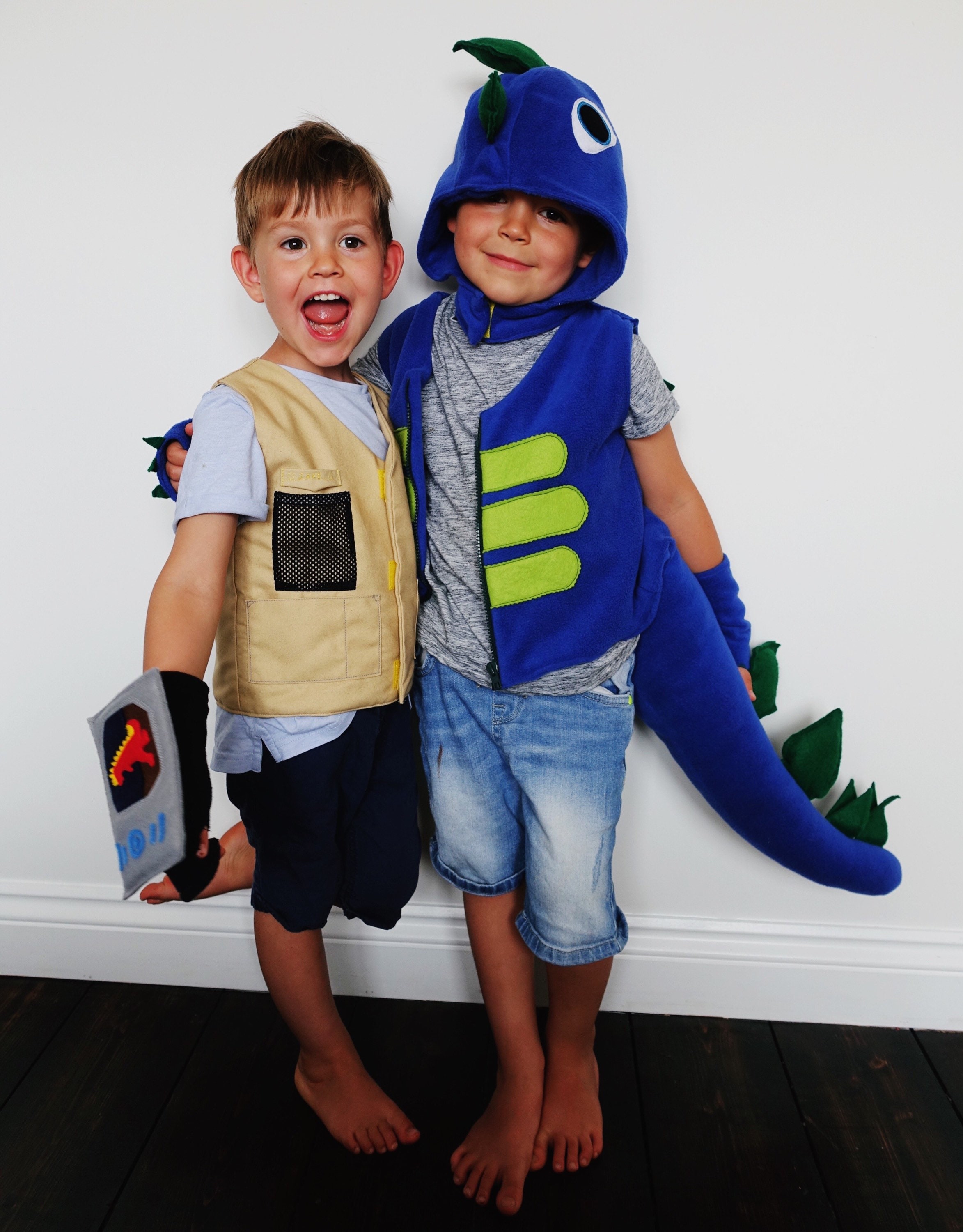 Dino Explorer Boys Fancy Dress Safari Jungle Halloween Kids Childs Costume Kit