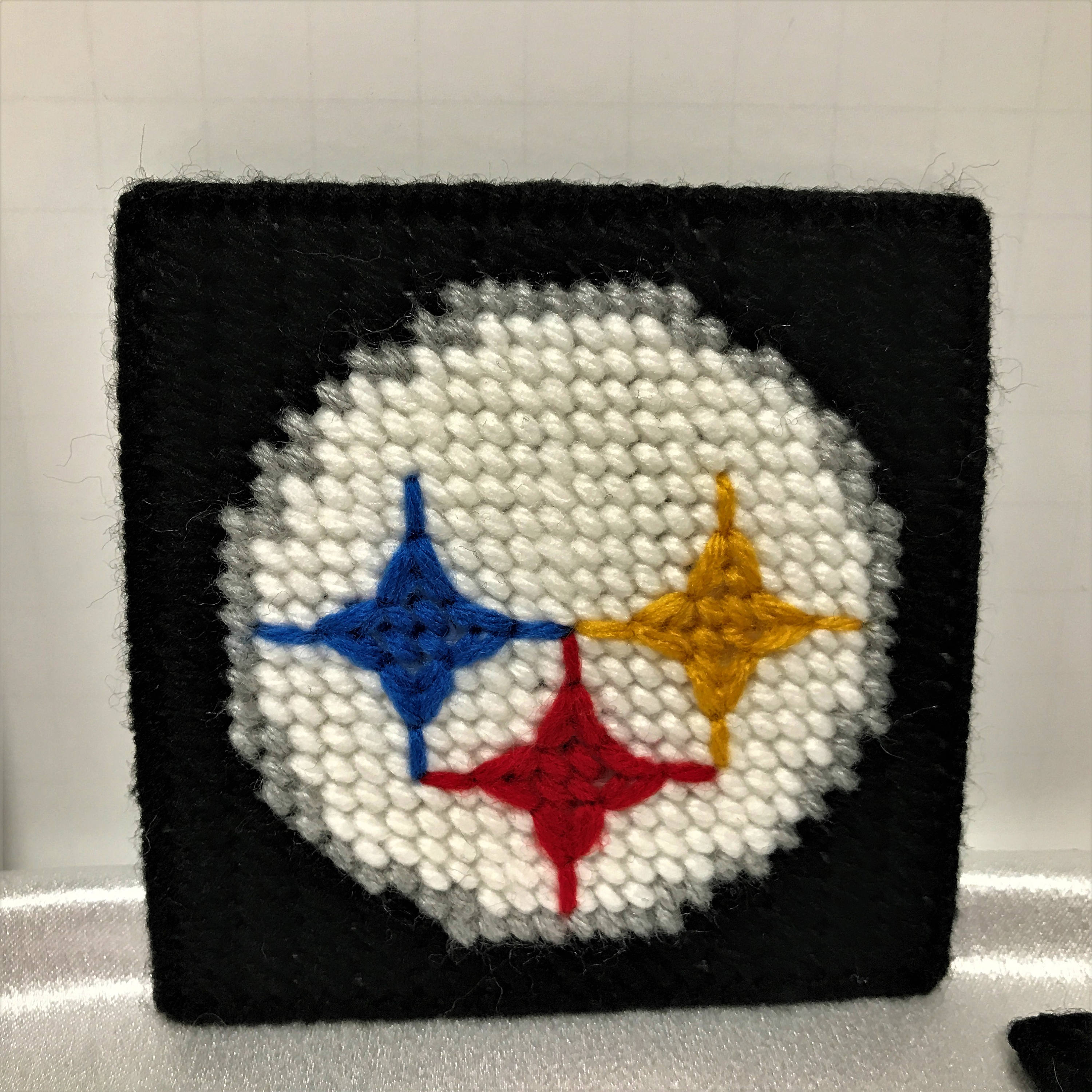 Pittsburgh Steelers Football Fan Coaster Set Plastic Canvas Etsy Ireland