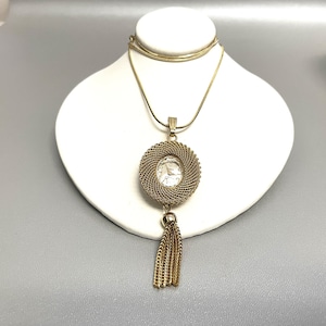 Beacon Hill 17 Jewels Pendant Necklace Watch Wind Up Goldtone Working EUC