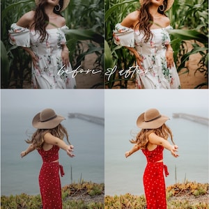 5 Color Pop Lightroom Presets Mobile & Desktop, Vibrant Rich Color Preset, Bright Bold Photo Editing Instagram Filter for Summer Travel 画像 5