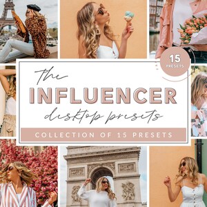 15 Desktop Lightroom Presets, Travel Presets Blogger, Bright Presets, Summer Presets, Instagram Influencer, Best Blogger Presets