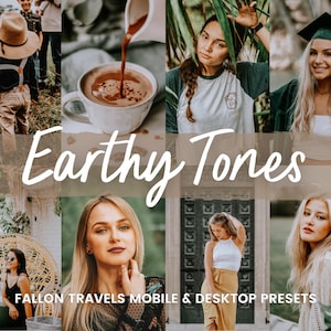 5 Earthy Tones Lightroom Presets Mobile & Desktop, Boho Wedding Presets, Natural Photo Editing Filter for Instagram, Outdoor Green Presets