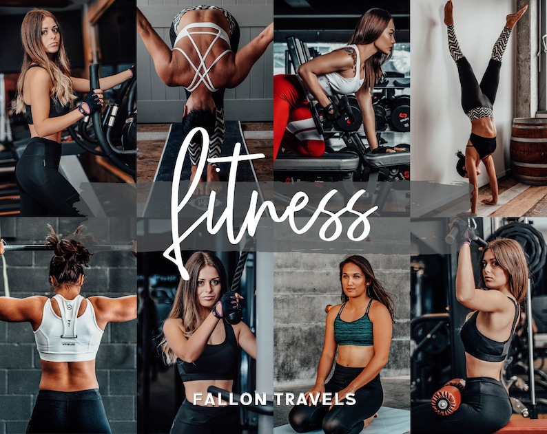 5 Fitness Mobile Lightroom Presets & Desktop, Gym Lifestyle Photo Editing Filter for Instagram, Workout Masculine Blogger Moody Filter image 1