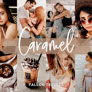 5 Mobile & Desktop Lightroom Presets Caramel, Moody Fotobearbeitungsfilter für Blogger, Lifestyle Indoor Preset für Instagram Influencer