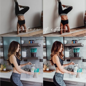 5 Fitness Mobile Lightroom Presets & Desktop, Gym Lifestyle Photo Editing Filter for Instagram, Workout Masculine Blogger Moody Filter image 8