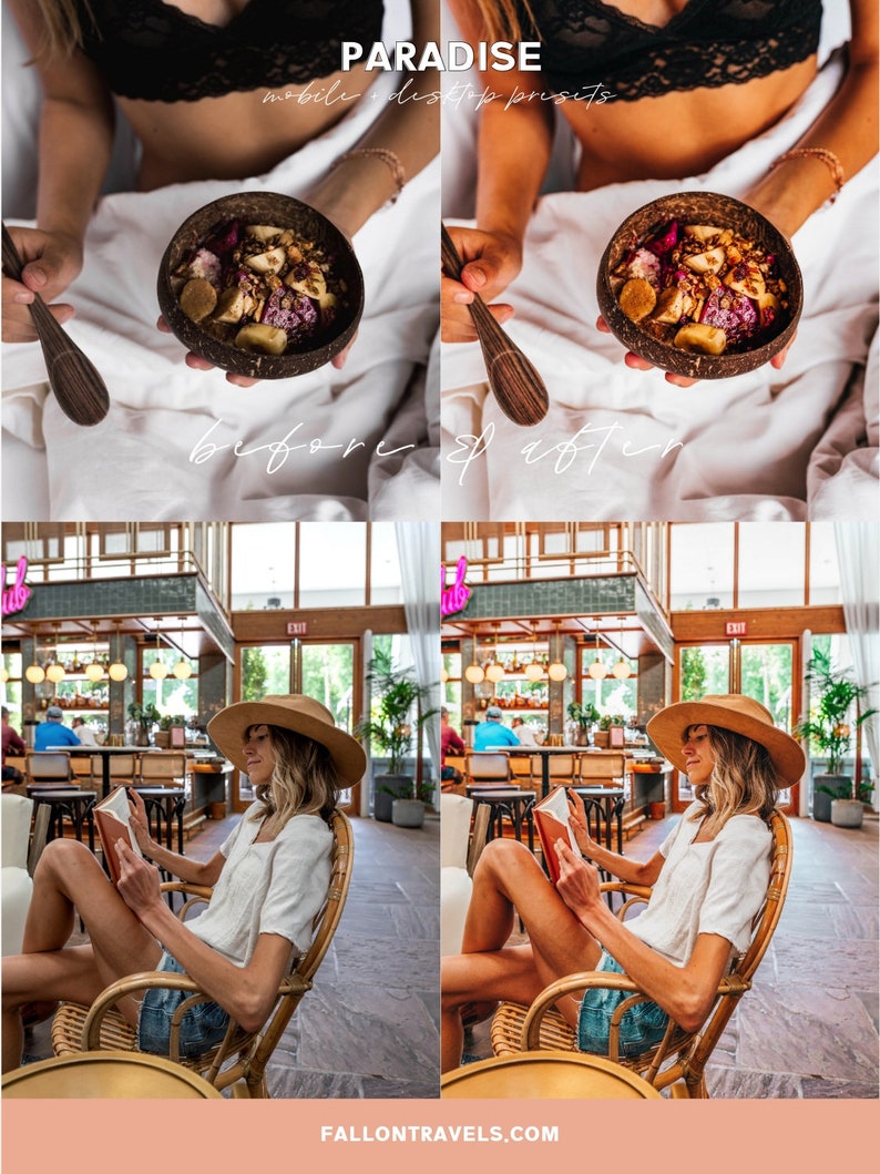 5 Paradise-presets Lightroom Mobile & Desktop, vakantie-presets, kleurrijke strandfotobewerking Instagram-filter, heldere zomerreis-preset afbeelding 6