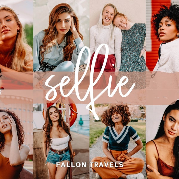 5 Insta Selfie Lightroom Mobile Presets & Desktop, Beauty Photo Editing for Fashion Blogger, Soft Skin Makeup iPhone Filter