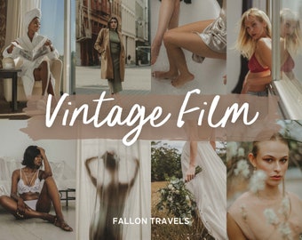 5 Vintage Film Lightroom Mobile Presets, Bookstagram Dark Moody Tones, Rustic Boho Photo Editing Filter, Bohemian Rustic Academia Preset