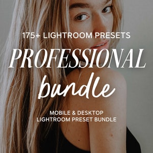 175+ Lightroom Preset Bundle, Mobile & Desktop Professional Luxury Aesthetic Presets, Natural Photo Filter for Instagram Influencer Blogger