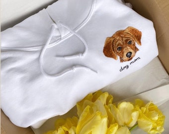 custom dog embroidered sweatshirt