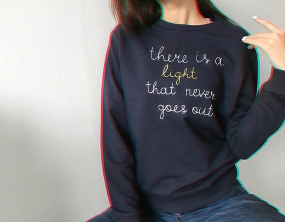 Custom Embroidered Sweatshirt Large Cursive Embroidery - Etsy