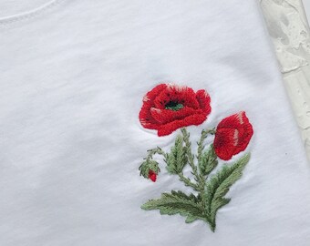 [CPGN STUDIO]★FLOWER STITCH EMBROIDERY SHORT SLEEVE TEE CPGN STUDIO]☆FLOWER STITCH EMBROIDERY SHORT SLEEVE TEE