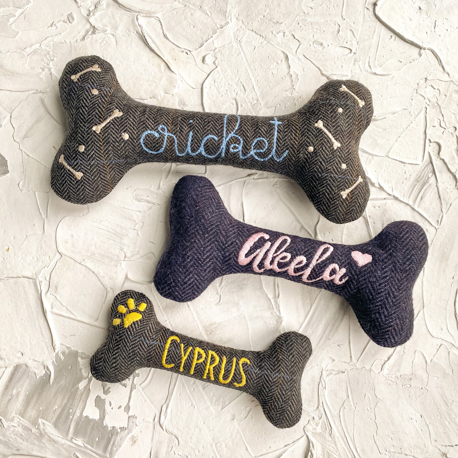 New Puppy Gift Personalized Dog Toy with Embroidered name Etsy