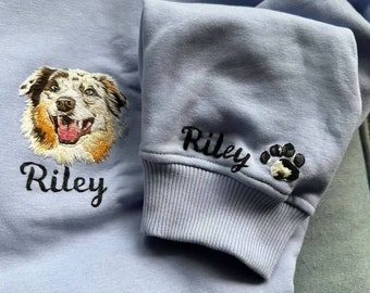 Gifts for her, Custom embroidered sweatshirt, Gifts for her birthday, Dog gifts for owners, personalized gifts Xmas