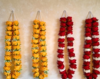Guirnalda de rosas y perlas- Gulab Ke Phool Ke Haar