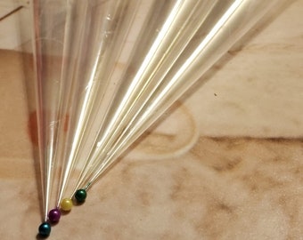 Rolled cellophane ready-to-fill-n-seal cones for henna, jagua, acrylic paint, glitter gel