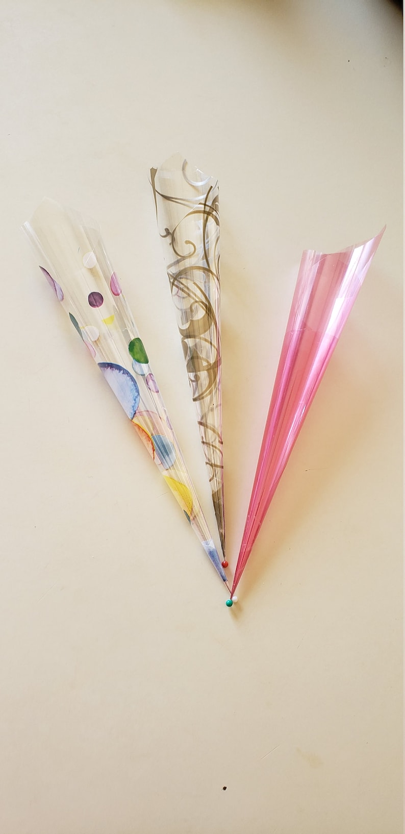 Rolled cellophane readytofillnseal cones for henna jagua Etsy