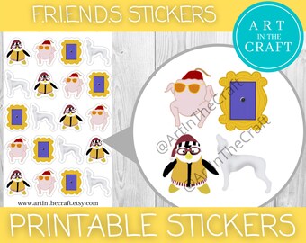 Friends Printable Stickers - Etsy
