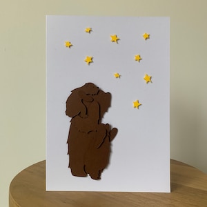 Tarjeta de papá oso hecha a mano, tarjeta de felicitación 3D, tarjeta de felicitación del Día del Padre, tarjeta reciclada para papá