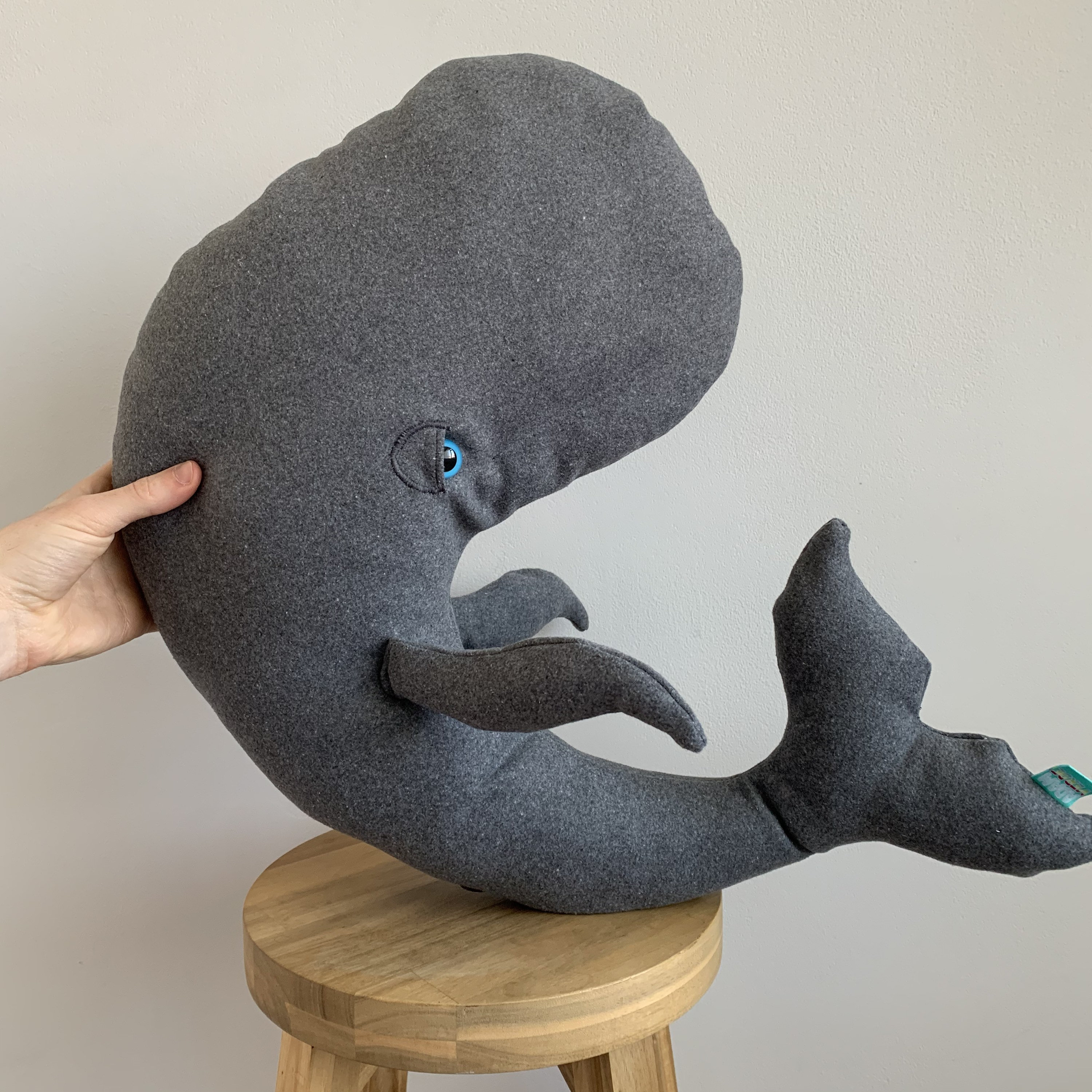 Medium Cuddle Whale Cuddly Whale Pillow Handmade Decorative Etsy