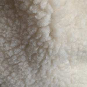 Sherpa Fleece Fabric - Faux Sheepskin Material 150CM Wide - Per Meter