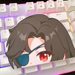 Pegatinas de peeker de Hua Cheng / Pegatinas de peeker de bendición del oficial del cielo de TGCF / Calcomanía de computadora portátil de coche con calcomanía de Hua Cheng Xie Lian /