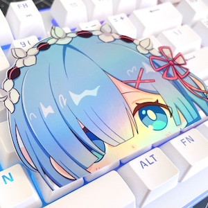Rem Peeker Holographic Sticker | Rem stickers peekers computer decals