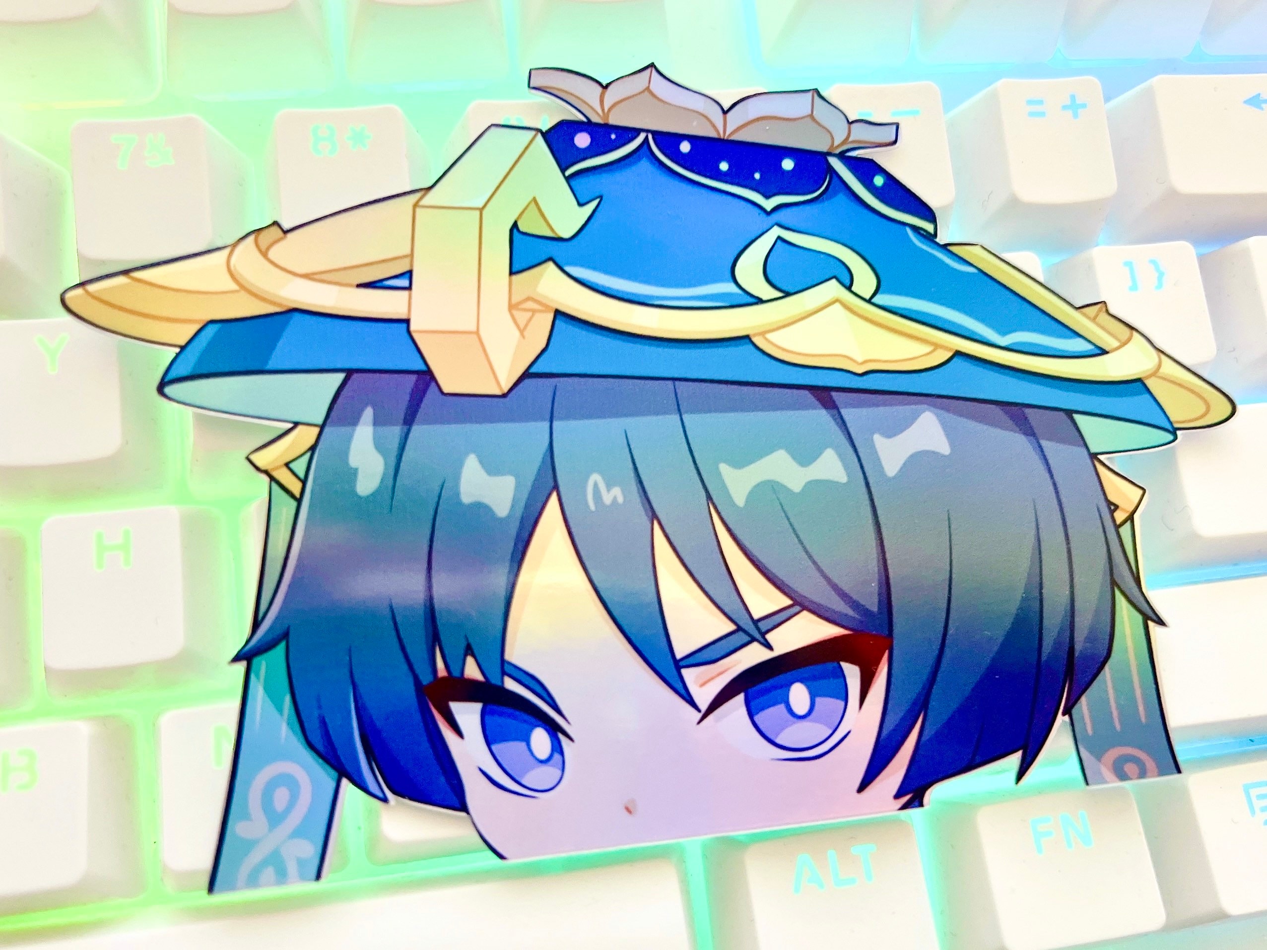 Wanderer Peeker Holographic Sticker Genshin Stickers Genshin Etsy