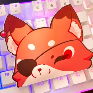 Pegatinas de zorros que miran fijamente a Hua Cheng / Pegatinas de bendiciones oficiales del cielo de TGCF para mirar fijamente / Calcomanía para computadora portátil para automóvil Hua Cheng Xie Lian /
