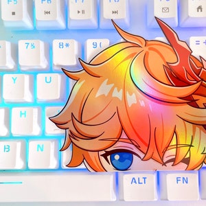 Childe Peeker Holographic Sticker | Genshin Impact Sticker Peeker ...